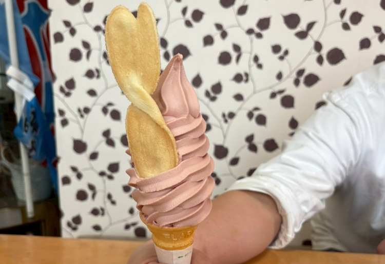 あまおう苺のソフトクリーム